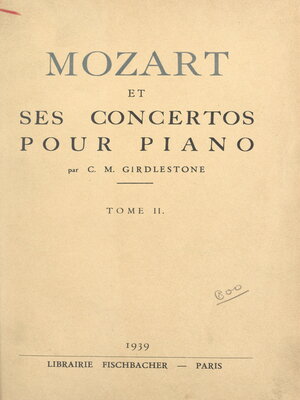 cover image of Mozart et ses concertos pour piano (2)
